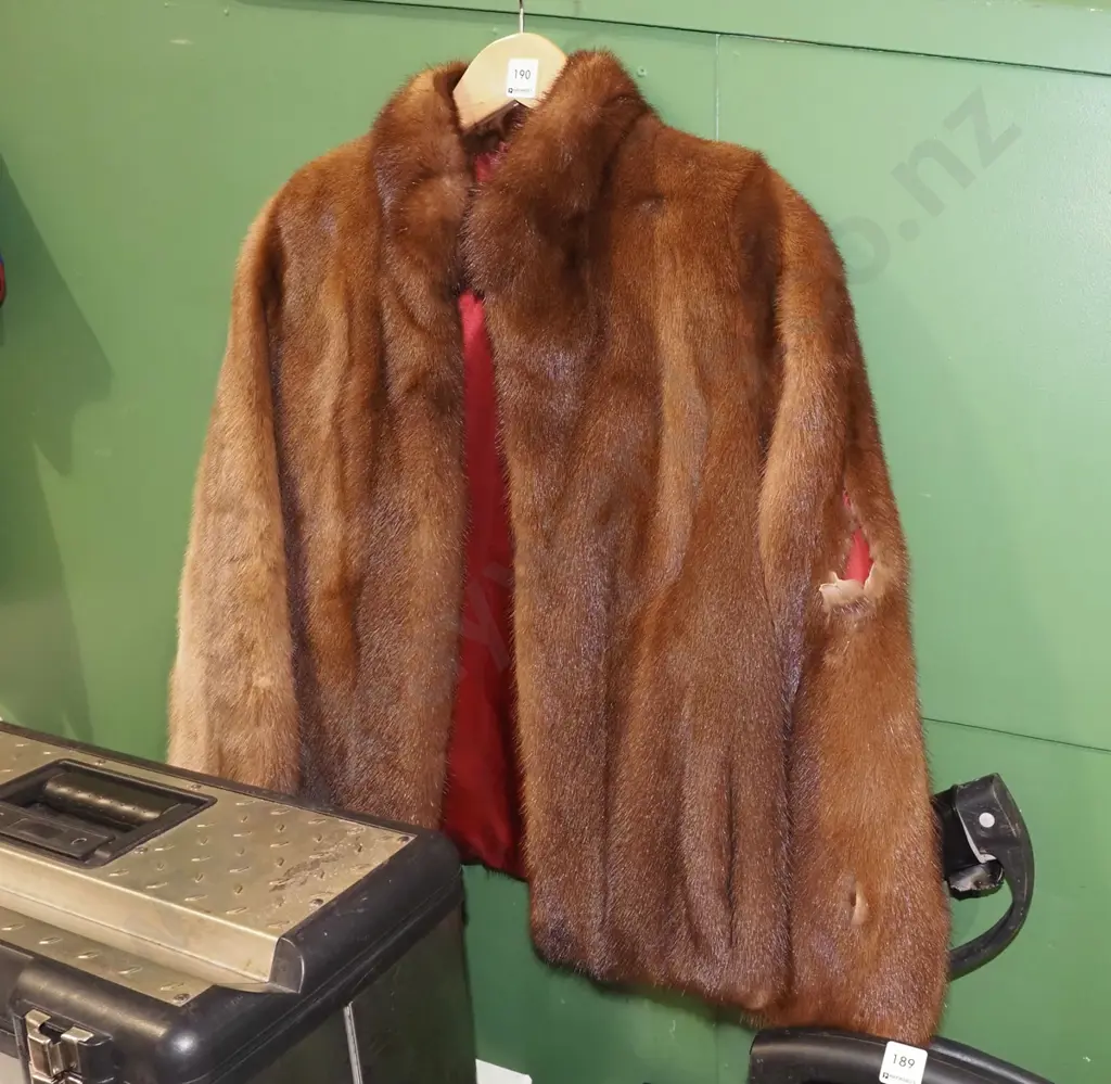 ladies small faux fur cape Image 1++