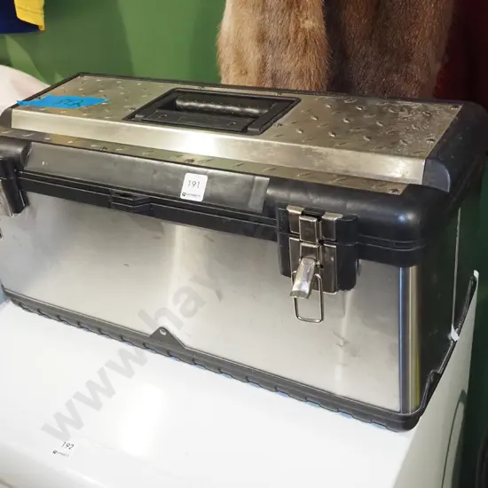 tool box; paint brush, screwdrivers etc