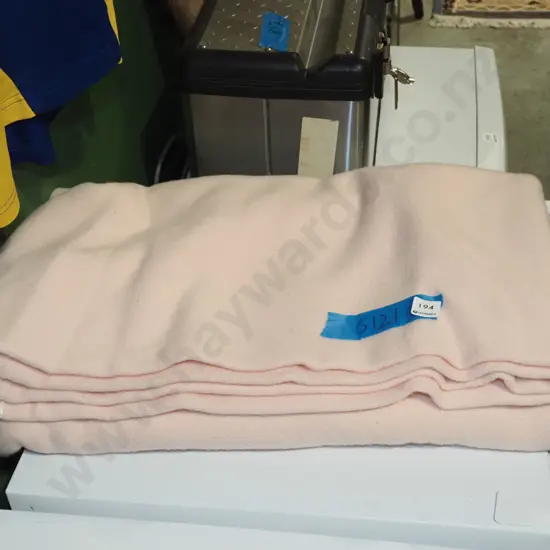 pink woollen blanket