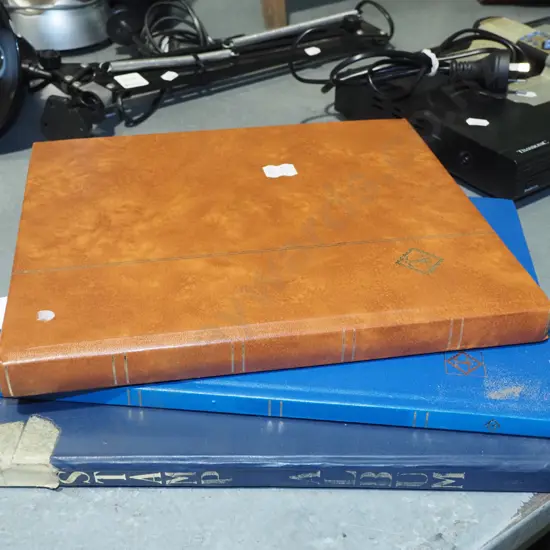 3x stamp albums 
