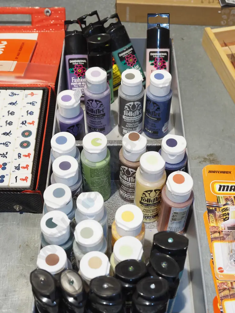 box of acrylic paints Image 1++