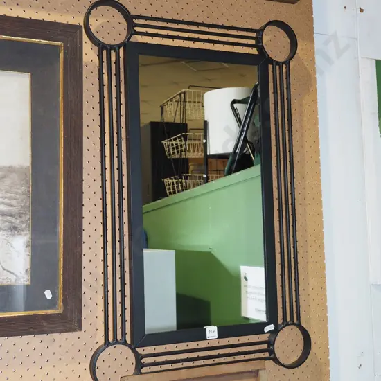 metal framed wall mirror H800 W510