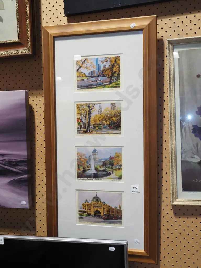 framed postcards of Melbourne scenes Image 1++