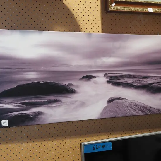 photo print on boxed canvas - coastal scene