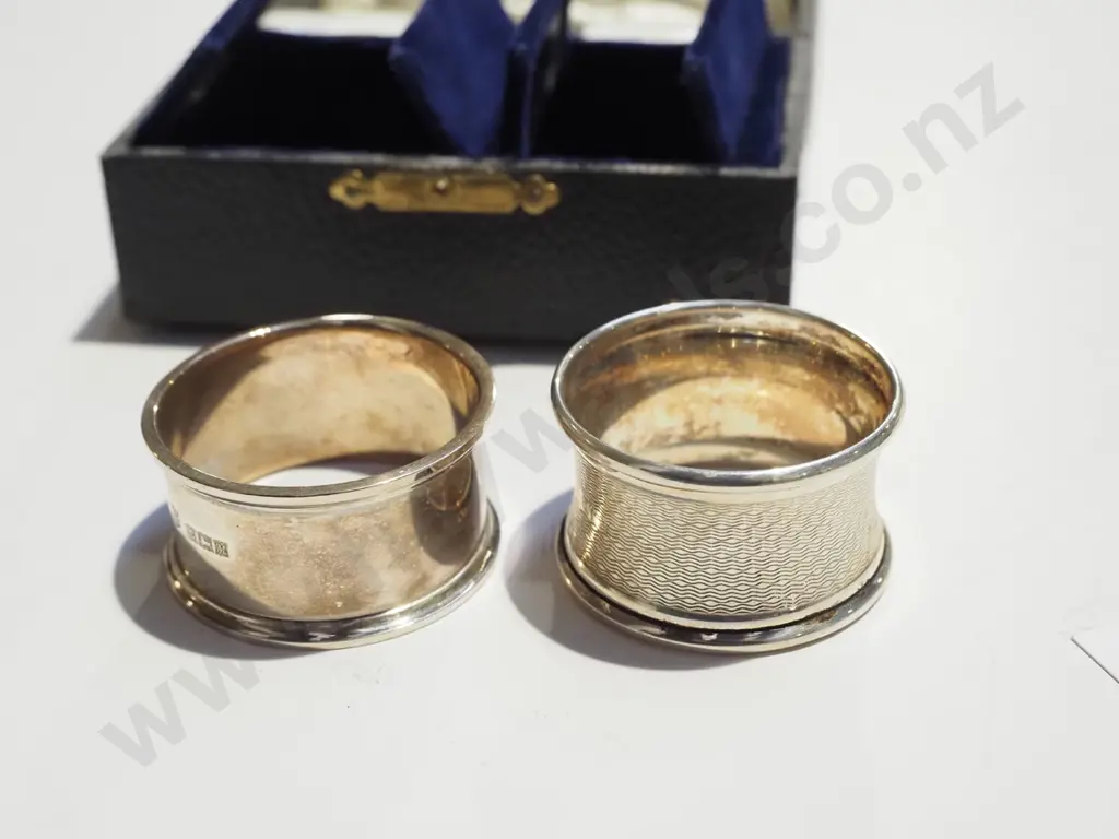 sterling silver napkin rings Image 1++