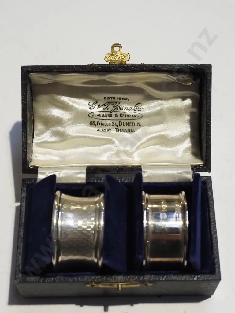 sterling silver napkin rings Image 1++