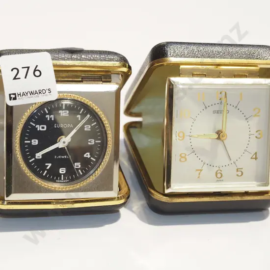 2x travel alarm clocks