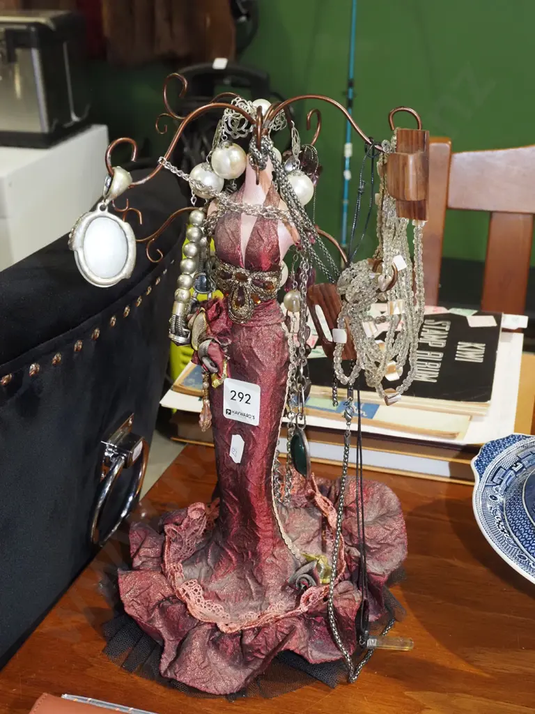 female shaped jewellery stand and costume jewellery Image 1++