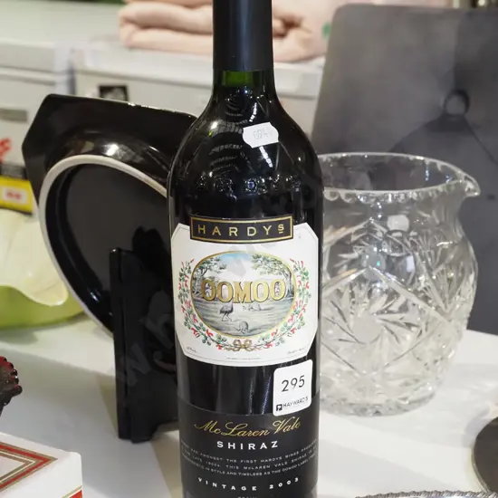 bottle of Hardy's McLaren Vale shiraz 2003