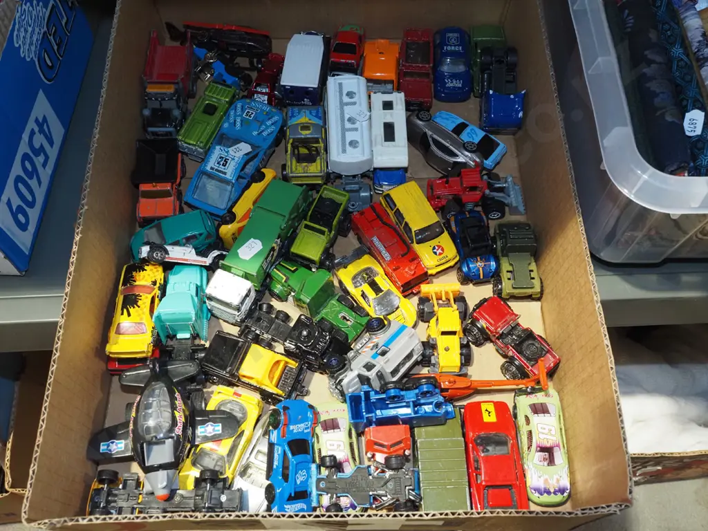 box of toy vehicles Image 1++