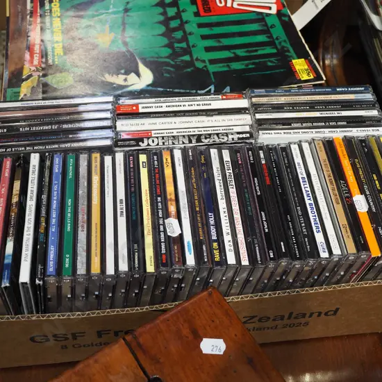 box of CDs