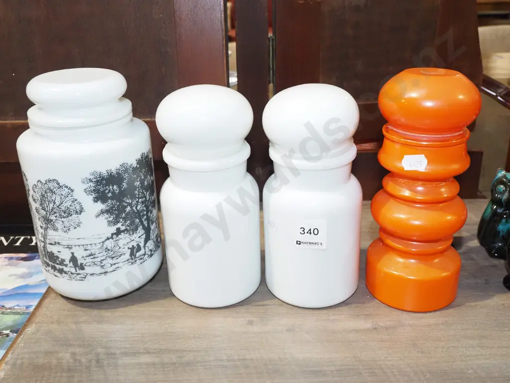 4x storage canisters Tallest H190 Image 1++