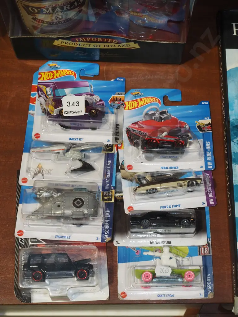 8x as new carded Hotwheels model vehicles Image 1++