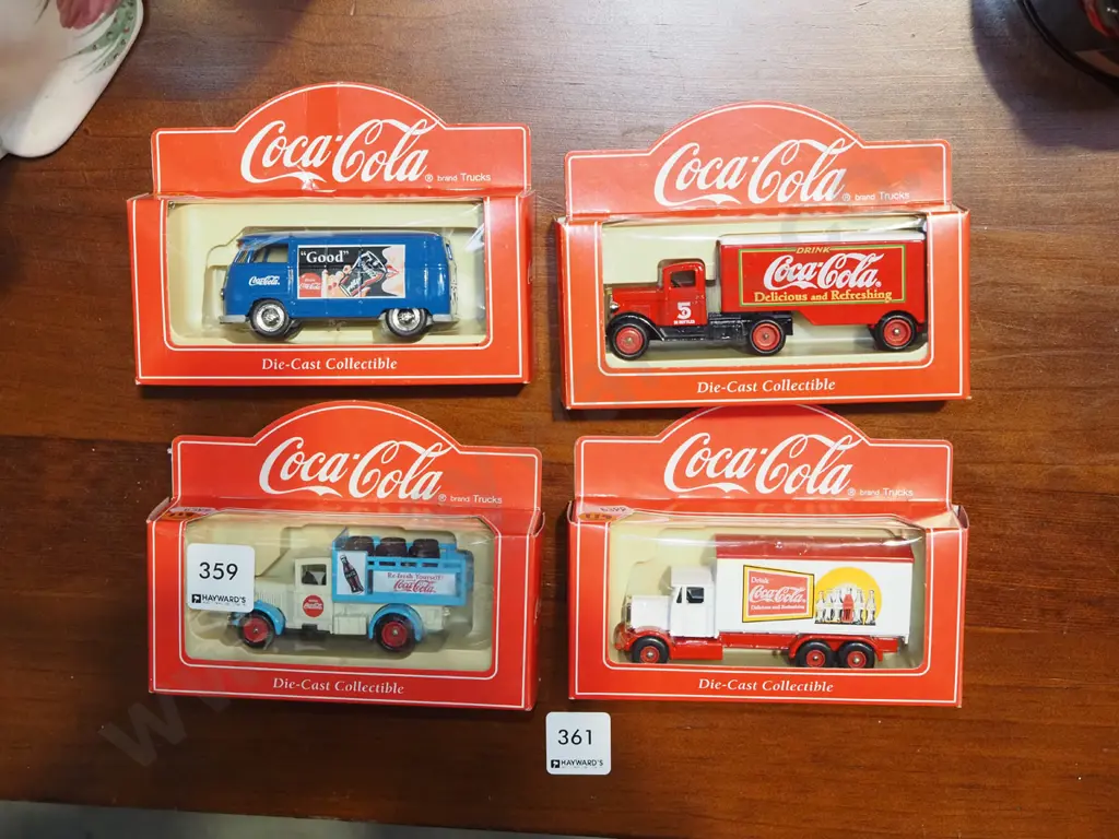 4x boxed Coca Cola diecast vehicles Image 1++