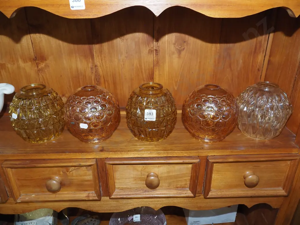 5x glass light shades Image 1++