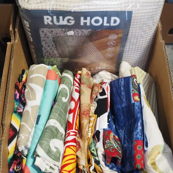 fabric pieces, rug hold