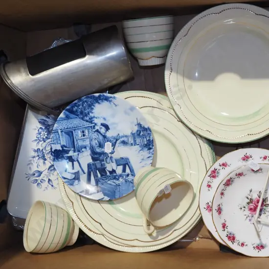 Clarice Cliff plates, bowls, cups etc