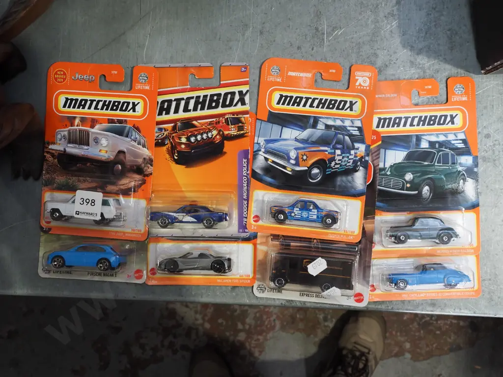 8x as new carded Matchbox vehicles Image 1++