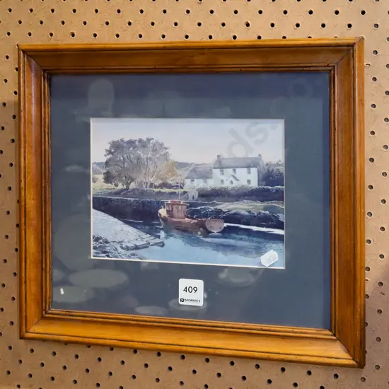 framed watercolour 
