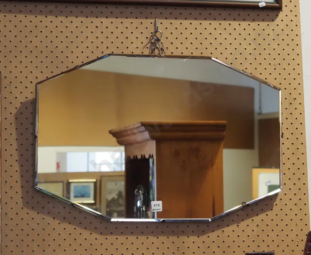 deco bevelled edge wall mirror Image 1++