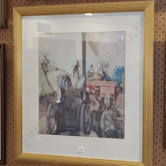 framed Fraces Hodgkins print
