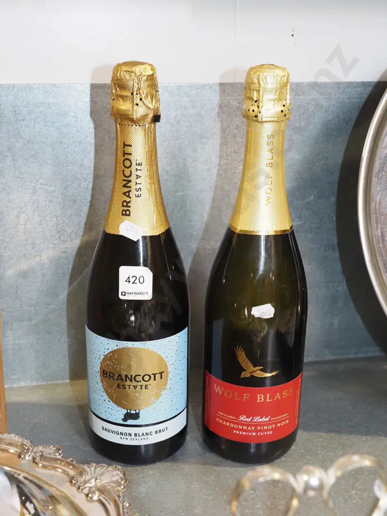 Brancock Estate sauvignon blanc brut, Wolf Blass chardonnay pinot noir cuvee Image 1++