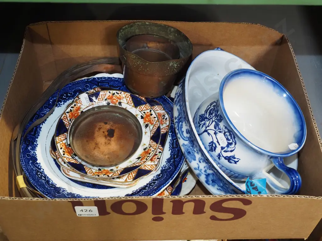 box; bowls, copper strips, plates etc Image 1++