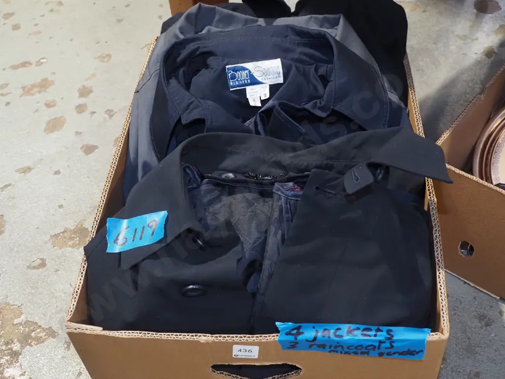 box; 4x jackets, 3x rain coats  Image 1++