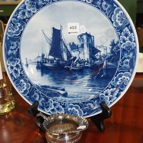 delft plate, small plated creamer