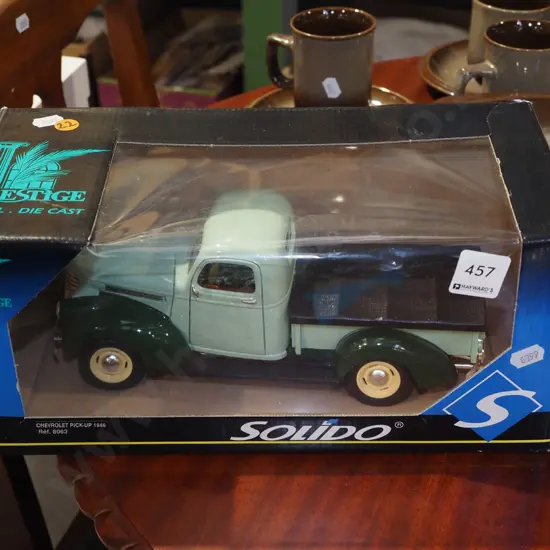 boxed Solido die-cast model 1946 Chevrolet pickup