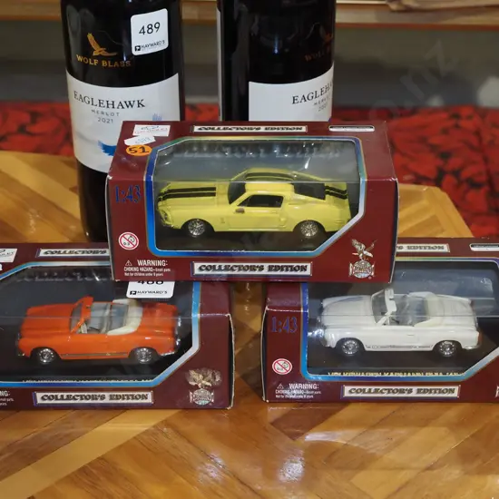 3x boxed diecast model vehicles