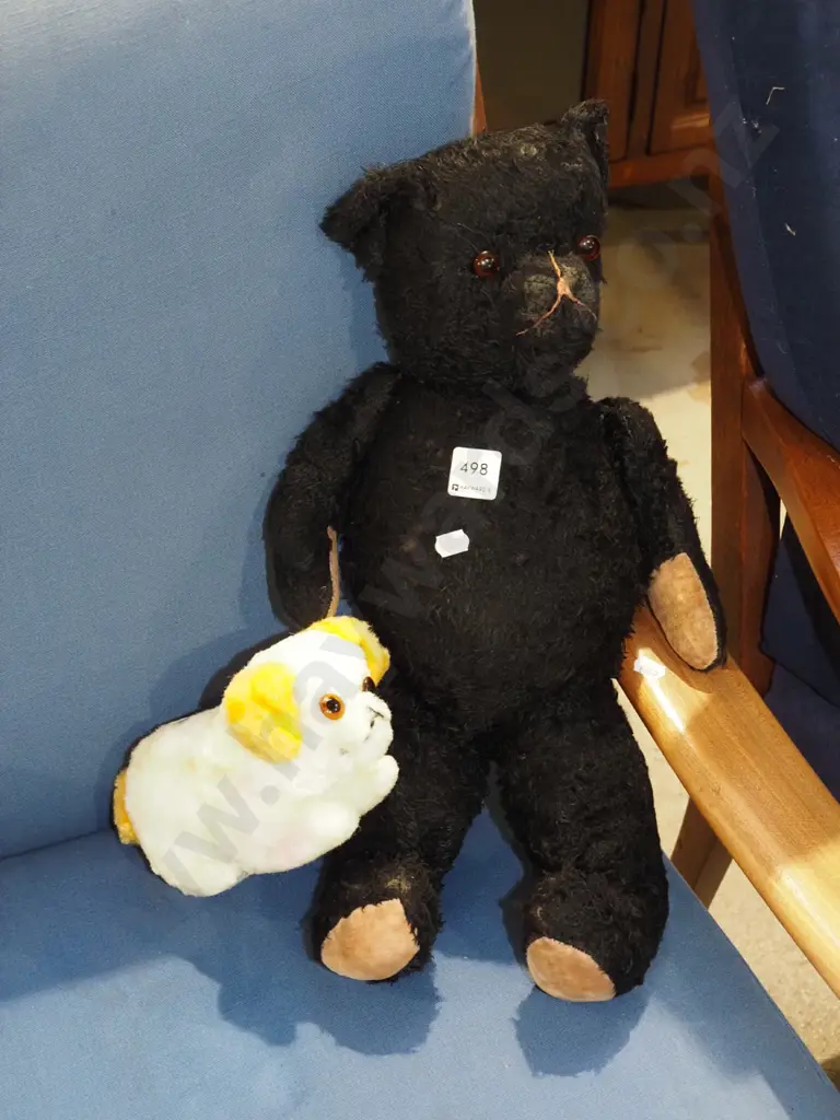vintage teddy bear, toy dog Image 1++
