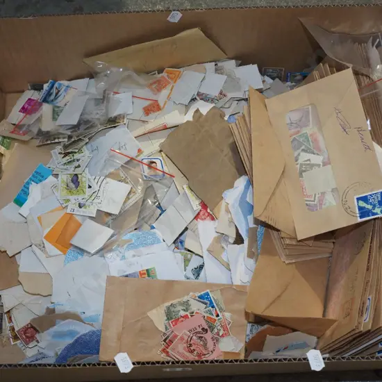 box of stamps