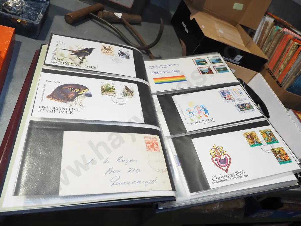 2x stamp albums of first day covers Image 1++