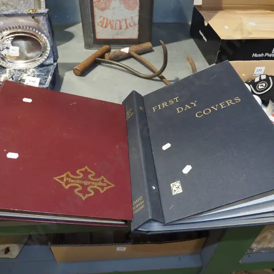 2x stamp albums of first day covers