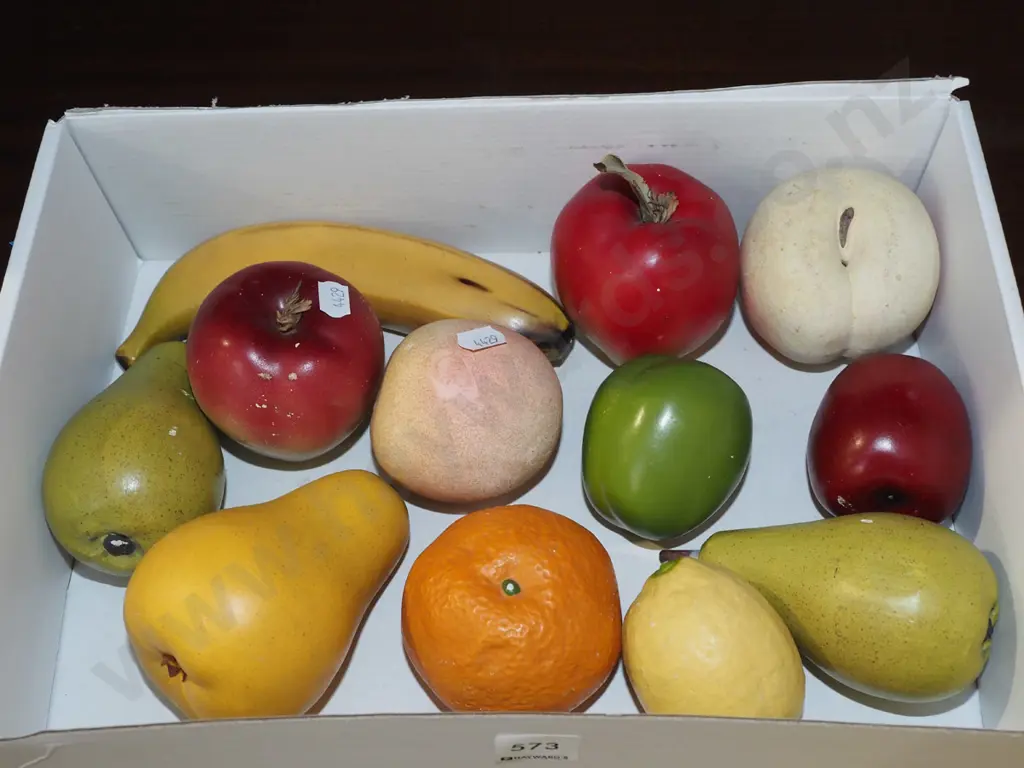 box of faux fruit Image 1++