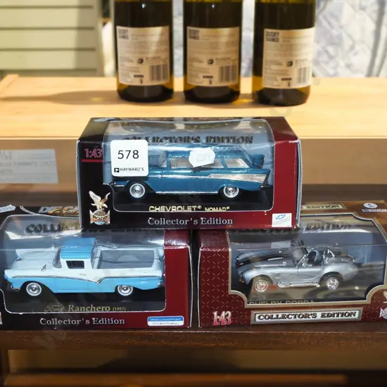 3x boxed diecast models