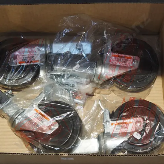 box of 4 heavy duty brake swivel casters
