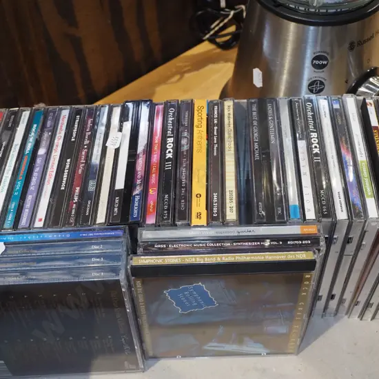 box of CDs