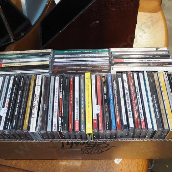 box of CDs