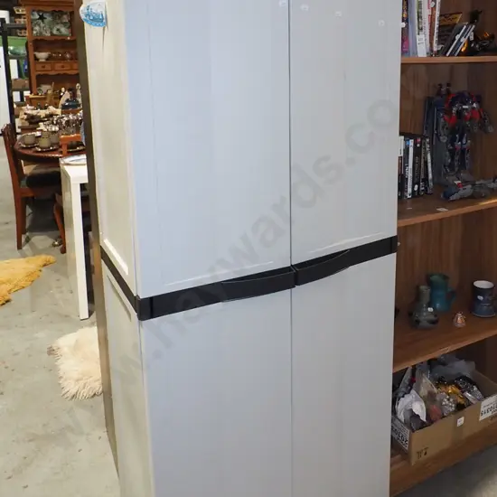 2 drawer plastic cupboard H1650 W650 D370
