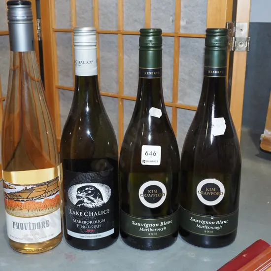 4x assorted white wine