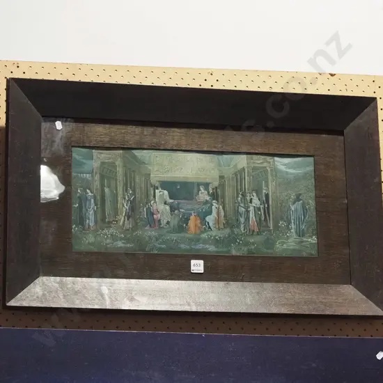 oak framed print - last sleep