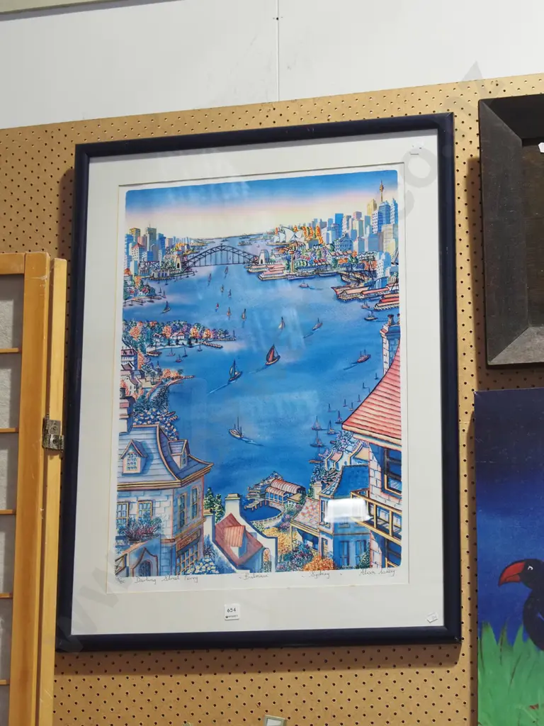 framed ltd edition print - Darling Street ferry Image 1++