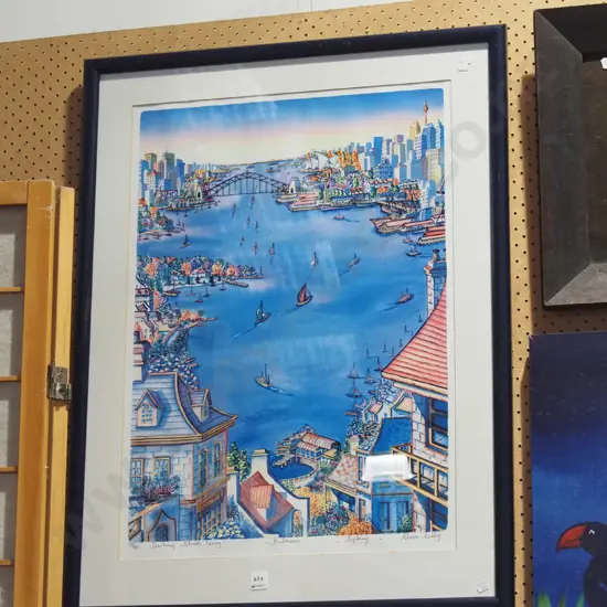 framed ltd edition print - Darling Street ferry
