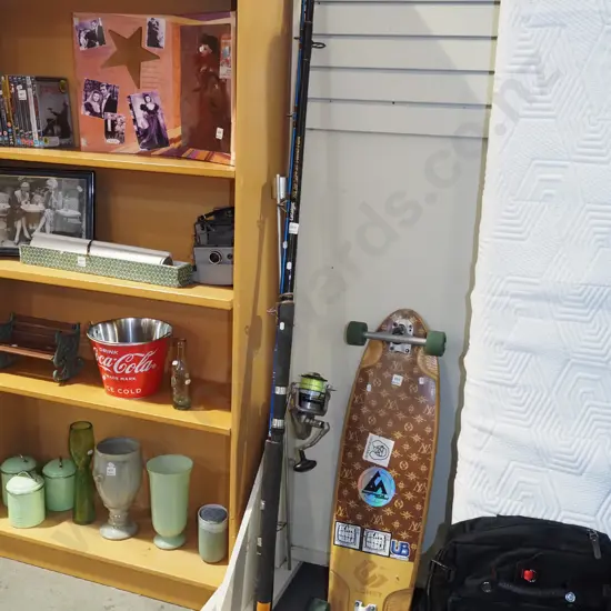 fishing rod and reel, additional fishing rod, rod holder