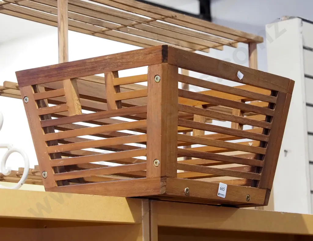 wooden basket Diam430 Image 1++