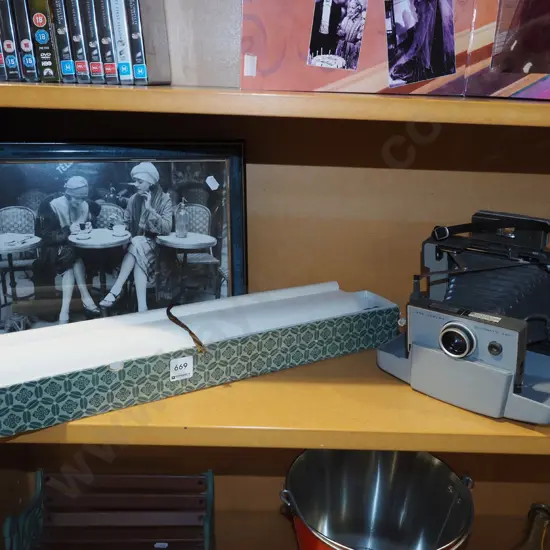 photo print - café scene, scroll, concertian land camera