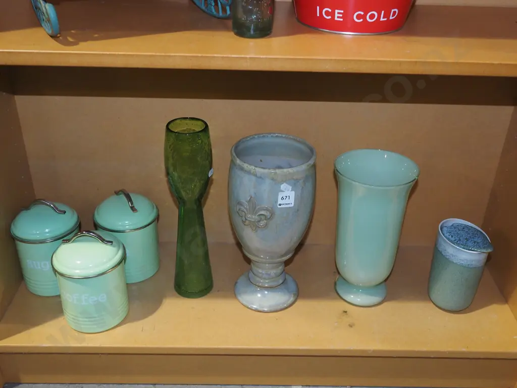 storage canisters, 3x vases Tallest H320 Image 1++