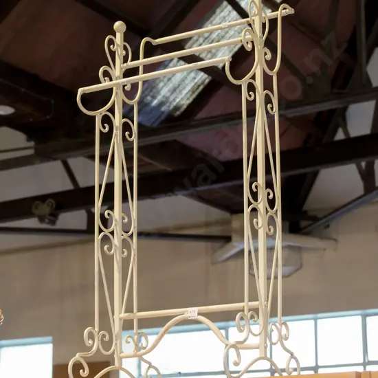 wrought metal towel rail